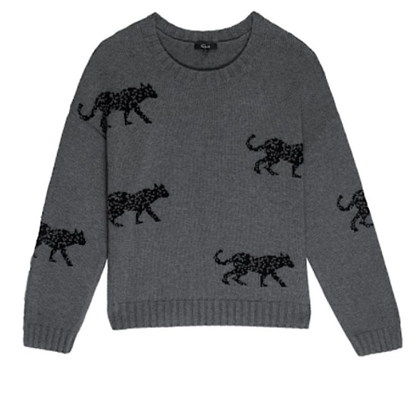 RAILS PERCI SWEATER - JUNGLE CAT
ASH GRAY - SIZE SMALL
95% COTTON /5% CASHMERE - Picture 5 of 11